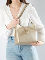 Cross Body Tas Top Double Lancaster Goud top double 62-vue-porte