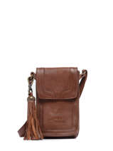 tui Tlphone Cuir Basilic pepper Beige cow BCOW49