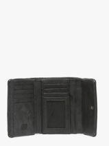 Portefeuille Cuir Biba Noir wallet TOT1L-vue-porte