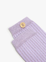 Chaussettes Cabaia Violet socks women ANT-vue-porte