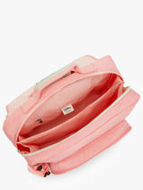 Boekentas 2 Compartimenten Kipling Roze back to school / pbg PBG21092-vue-porte