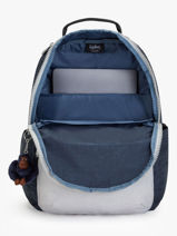 Sac  Dos 1 Compartiment + Pc 15" Kipling Bleu back to school / pbg PBGI5140-vue-porte