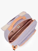 Boekentas 2 Compartimenten Kipling Violet back to school / pbg PBG21092-vue-porte