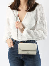 Sac Ceinture Chanette Ninon Cuir Lancel Blanc ninon A11122-vue-porte