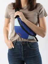 Sac Banane Reversible Cabaia Bleu belt bag BELTBAG-vue-porte