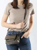 Sac Bandoulire Diane Xs Granite Cuir Paul marius Or granite DIANXGRA-vue-porte