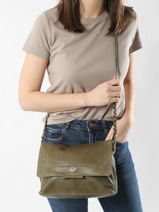 Sac Bandoulire Felizia Cuir Pieces Vert felizia 17116819-vue-porte