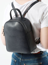 Sac  Dos Milano Bleu caviar CA23113-vue-porte