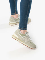Sneakers New balance Vert women WL574QD2-vue-porte