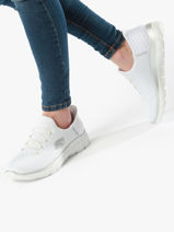 Sneakers Skechers Blanc women 150123-vue-porte