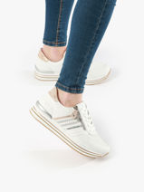 Sneakers En Cuir Remonte Blanc women 80-vue-porte