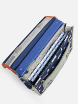Cartable 2 Compartiments Cameleon Bleu retro PBRECA35-vue-porte
