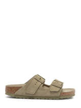 Slippers Arizona Uit Leder Birkenstock Groen men 1019088