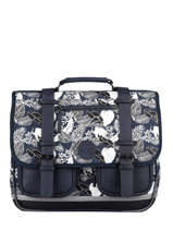 Cartable 2 Compartiments Cameleon Bleu vintage urban PBVBCA35