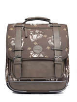 Sac  Dos 2 Compartiments Cameleon Marron vintage urban PBVBSD39