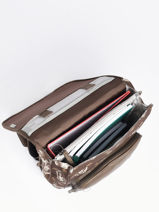 Sac  Dos 2 Compartiments Cameleon Marron vintage urban PBVBSD39-vue-porte