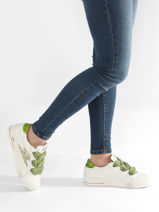 Sneakers Uit Leder Semerdjian Groen women ROS11201-vue-porte
