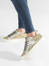Sneakers Viken En Cuir Semerdjian Or women VIKE9586-vue-porte