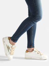 Sneakers Uit Leder Semerdjian Goud women ROS11203-vue-porte