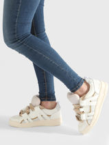 Sneakers Uit Leder Semerdjian Wit women INN11219-vue-porte