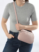 Sac Bandoulire Grained Miniprix Rose grained F6993-vue-porte