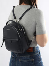 Sac  Dos Miniprix Bleu grained F3606-vue-porte
