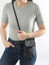 Sac Bandoulire Grained Miniprix Bleu grained F3609-vue-porte