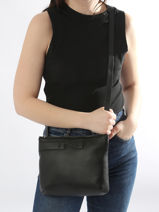 Sac Bandoulire Napoli Cuir Nathan baume Marron n city 2-vue-porte