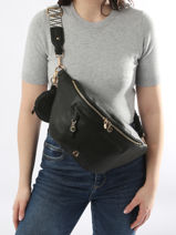 Heuptasje Lulu castagnette Zwart zip VICK-vue-porte