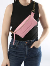 Belt Bag Coachella Glad Leder Marie martens Roze coachella VLF-vue-porte