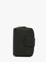 Portefeuille Cuir Crinkles Noir caviar 14277