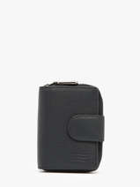 Portefeuille Caviar Cuir Crinkles Bleu caviar 14277