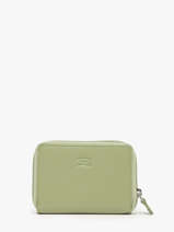 Portefeuille Cuir Crinkles Vert caviar 15041