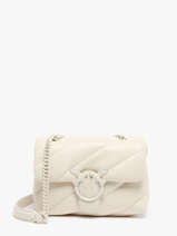 Cross Body Tas Love Bag Puff Leder Pinko Wit love bag puff A1JO