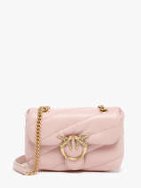 Sac Bandoulire Love Baby Puff Cuir Pinko Rose love bag puff A0F2