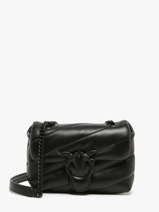Sac Bandoulire Love Bag Puff Cuir Pinko Noir love bag puff A1JO