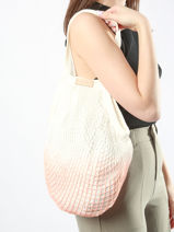 Sac Filet Coton Tie & Dye Vanessa bruno Multicolore filet 34V40700-vue-porte