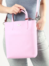 Sac Cabas A4 Reversible Anna Lacoste Rose anna NF2991AA-vue-porte