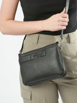 Sac Bandouli�re Milano Cuir Nathan baume Vert n city 3-vue-porte