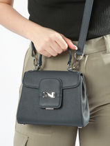 Cross Body Tas Mini Duras Leder Nathan baume Blauw ines 4-vue-porte