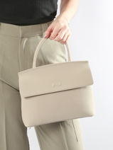 Sac Bandoulire Clarita Cuir Nathan baume Beige nathan 18-vue-porte