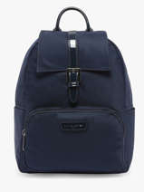 Sac  Dos Lancaster Bleu basic vernis 514-86