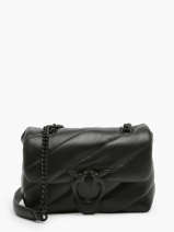 Sac Bandoulire Love Bag Puff Cuir Pinko Noir love bag puff A1JO