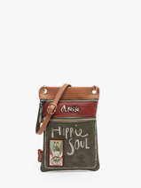 Sac Bandoulire Peace And Love Anekke Marron peace and love 38833905
