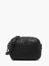 Cross Body Tas Heritage Leder Biba Zwart heritage BT24