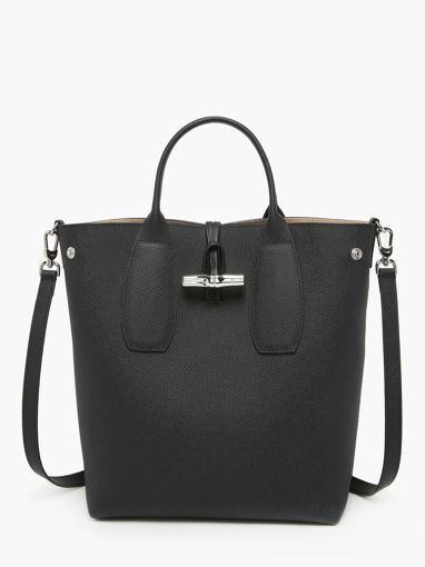 Longchamp Roseau Sac port main Noir