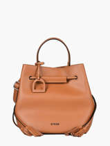 Bucket Bag Blazer Leder Etrier Bruin blazer EBLA004M