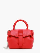 Cross Body Tas Mini Charlie Leder Lancel Rood charlie A12586
