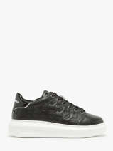 Sneakers Kapri Embossed En Cuir Karl lagerfeld Noir accessoires KL62523F