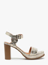 Sandalen Met Hak Jain Uit Leder Mam'zelle Goud women CSG1H03